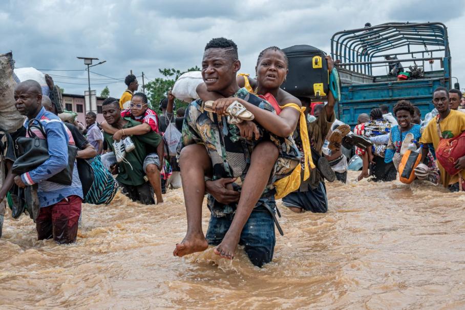 Kinshasa, les pluies torrentielles et les inondations