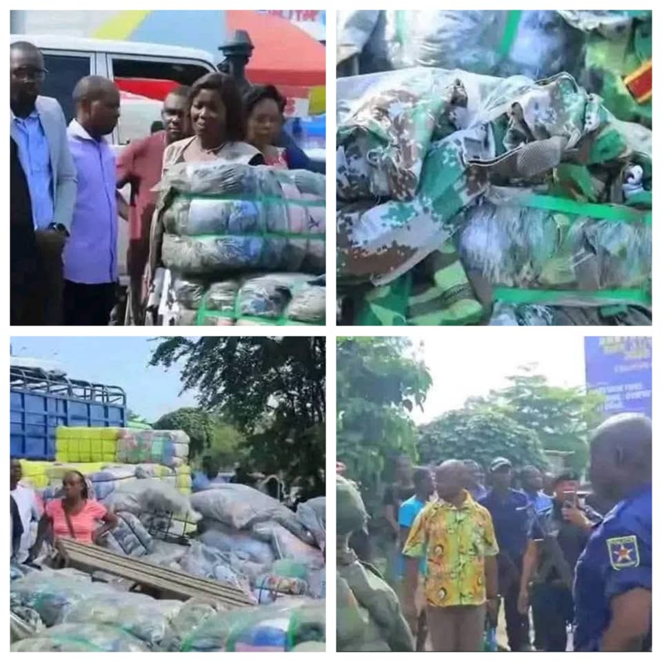 Kinshasa : Saisie inquiétante de tenues militaires dans de Limete industriel