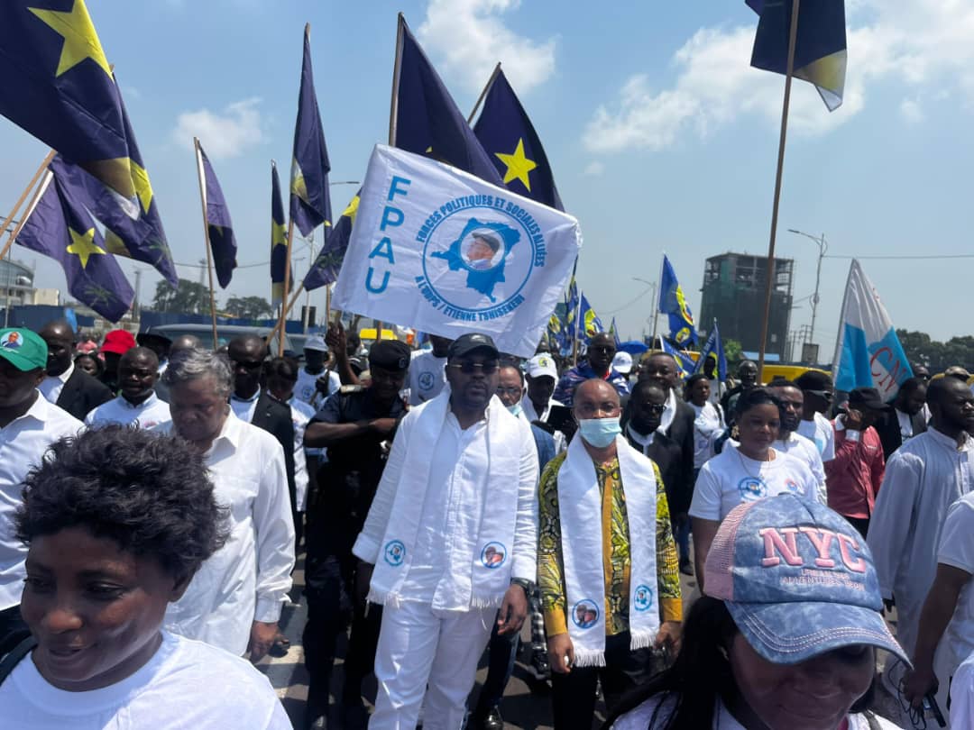 Marche Patriotique de l’USN : les FPAU fortement mobilisées et fidèles à la vision du Président Félix-Antoine Tshisekedi